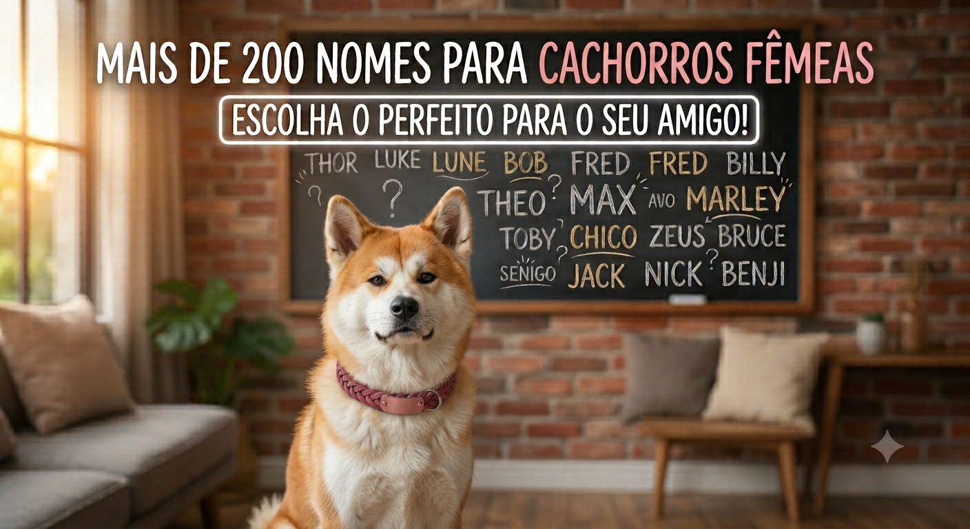 Mais de 200 Nomes para Cachorros Fêmeas