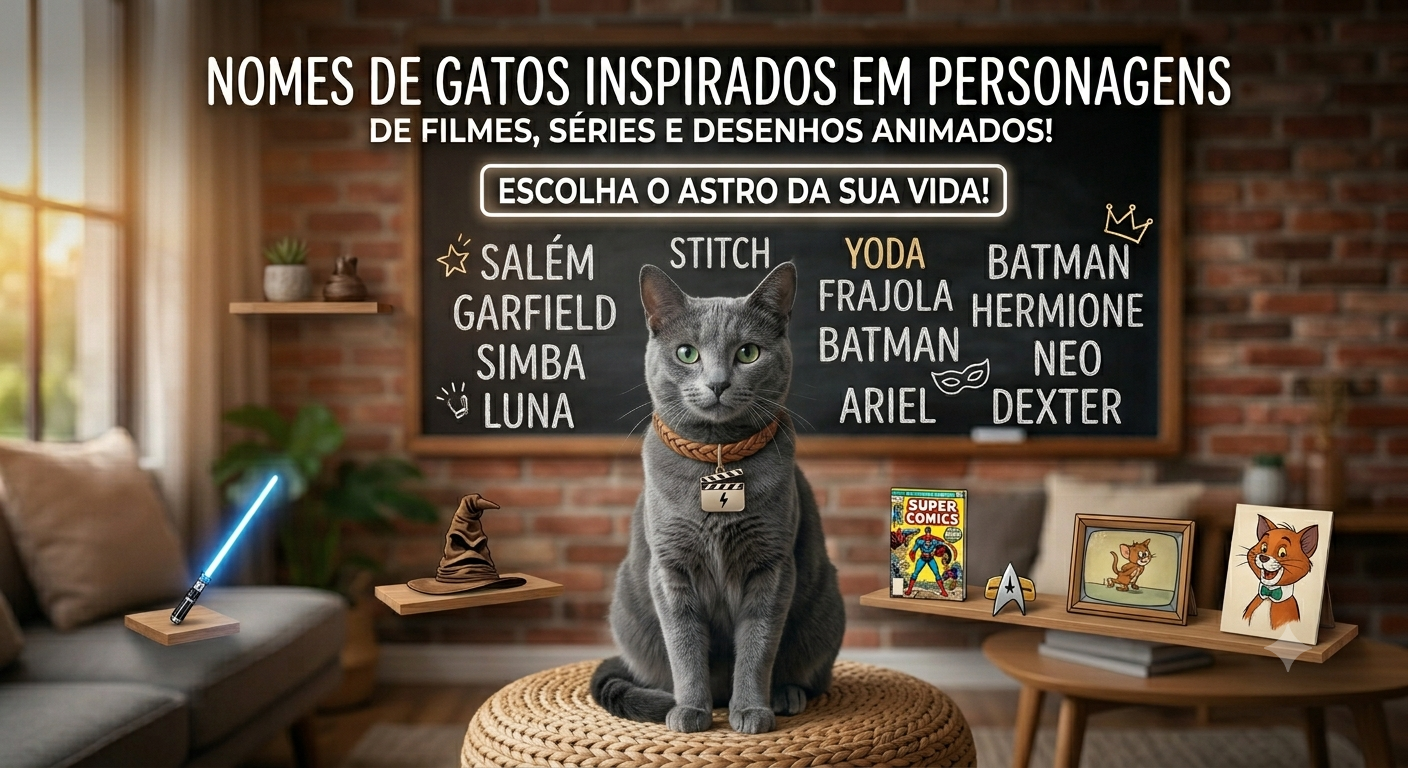 Nomes de Gatos Inspirados em Filmes, Séries e Desenhos: Ideias de Personagens Famosos!